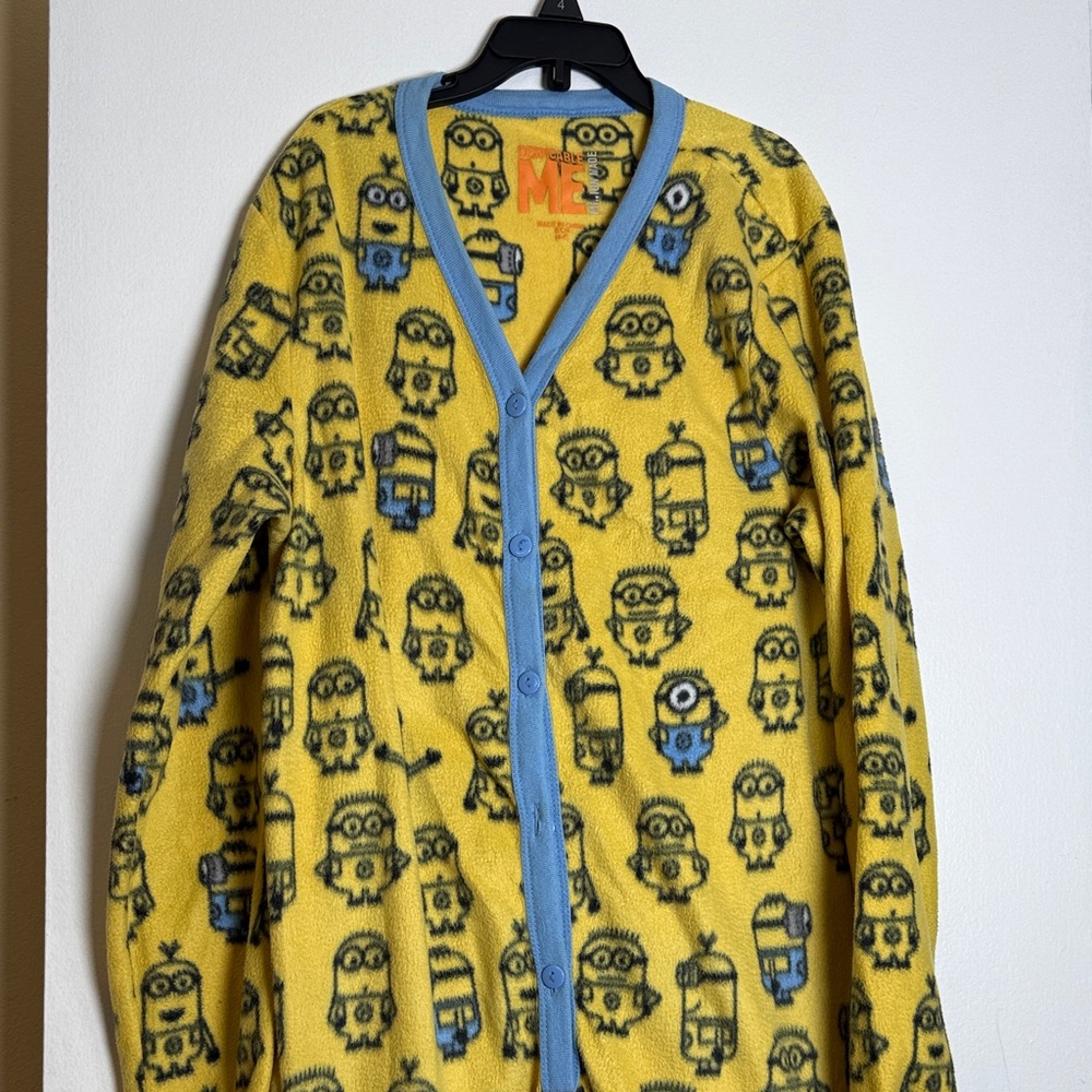 Yellow Minions Onesie with Blue Trim